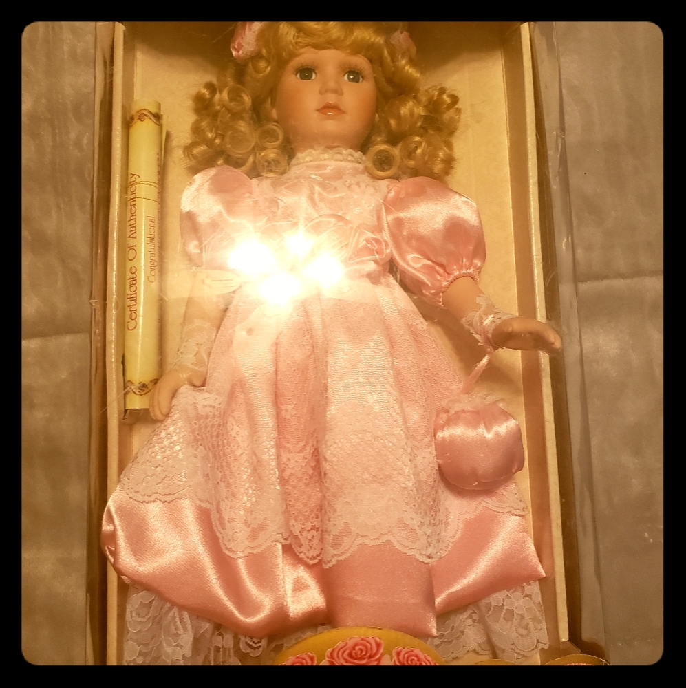 Genuine Fine Bisque Porcelain Doll
